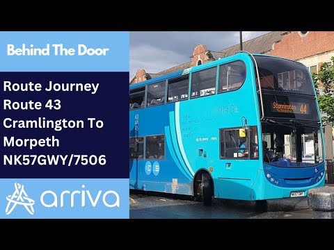 Behind The Door: Route 43 | NK57GWY/7506 - Arriva Northumbria: Dennis Trident 2/ADL Enviro 400