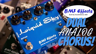 Video thumbnail for Dual Analog Chorus! - BMF Effects Liquid Sky Deluxe Pedal Demo by Visual Guy