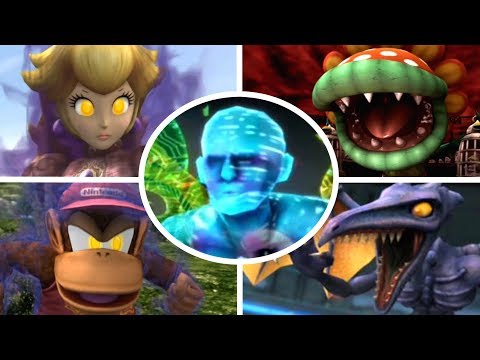 Super Smash Bros Brawl - All Bosses + Cutscenes (No Damage)