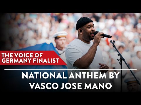 Vasco José Mano sings national anthem at ELF Championship Game