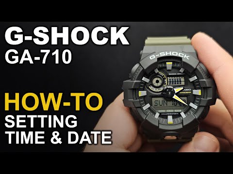 Gshock GA-710 - Seting time and date - Module 5522