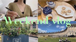 イギリスで暮らす社会人留学生の週末🇬🇧勉強したり、スーパー行ったり、観光したり盛り沢山📝🫖🎨