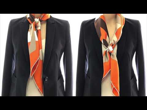 Hermes 90cm Silk Scarf Double Knot Square (Carre Double Noeud)