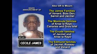 Cecile James ~ Long Obituary