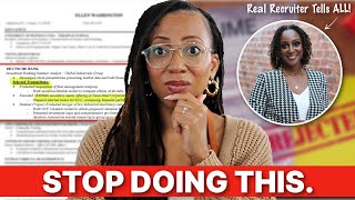 Resume Mistakes You MUST Avoid in 2025 (with Real Examples)! | What Recruiters Are Looking For