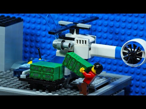 Lego City Helicopter Bank Robbery Fail