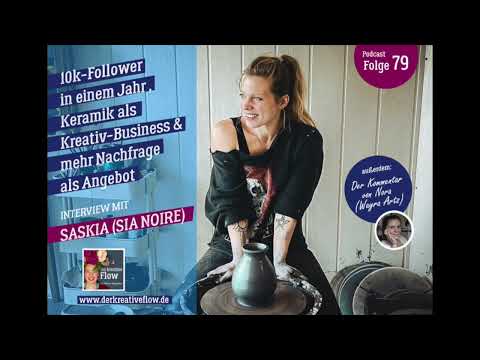 Podcast "Der kreative Flow": Folge 79 – 10k-Follower in einem Jahr, Keramik als Kreativ-Business ...