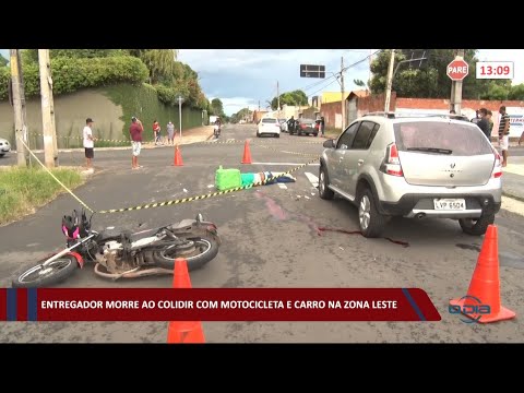 Entregador morre ao colidir sua moto contra carro na zona leste 10 05 2021
