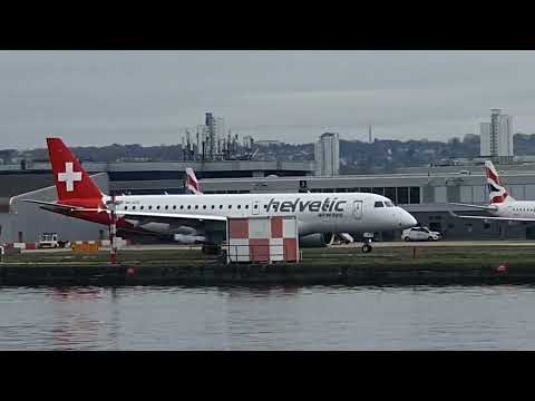 (1 ANO ESPECIAL) Planespotting no Aeroporto London City 26/11/23