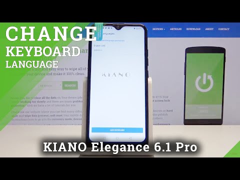 How to Change Keyboard Language in KIANO Elegance 6.1 Pro - Language Settings