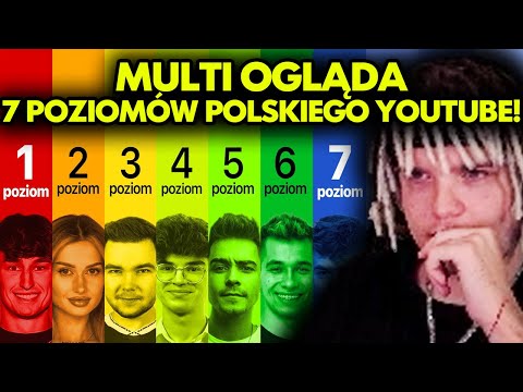 MULTI ogląda 7 POZIOMÓW POLSKIEGO YOUTUBE!