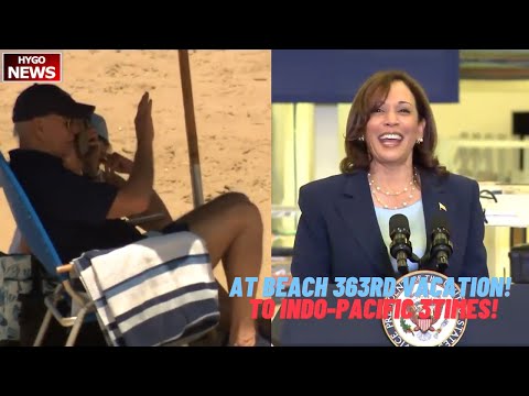 Biden At Beach 363rd Vacation Day; Harris On Indo-Pacific 3X — "Bidenomics Is Working"