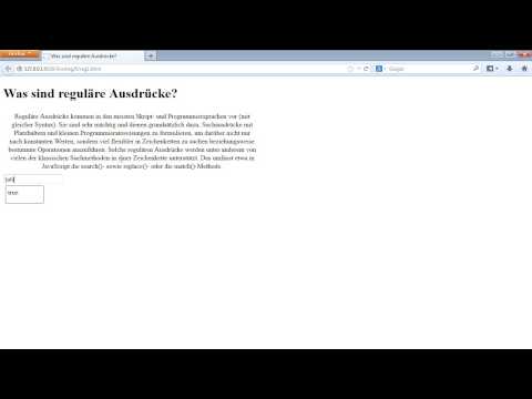 Reguläre Ausdrücke Tutorial: Patterns |video2brain.com