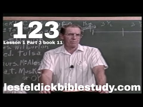 123 - Les Feldick Bible Study Lesson 1 - Part 3 - Book 11 - The Anti-Christ, Escaping Remnants