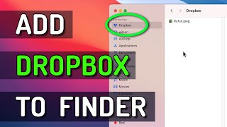 How to Add Dropbox to the Sidebar in Finder on Mac