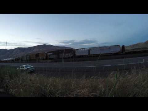 freight train at night, 4k