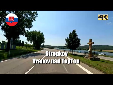 Nice sunny Sunday driving from Stropkov to Vranov nad Topľou in Slovakia | summer 2024 | 4K