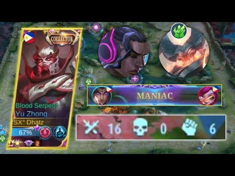 This FIRST 3 ITEM BUILD On Yu Zhong Is TOTALLY BROKEN! | YU ZHONG MANIAC OR SAVAGE? - MLBB