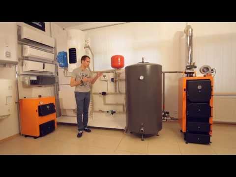 Встановлення та підключення твердопаливного котла та теплокумулятора ДТМ (Донтерм)