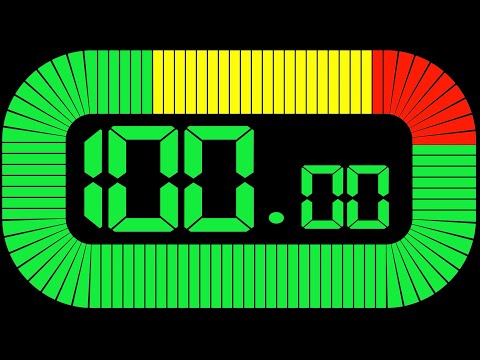 100 Second Timer Countdown  With No Copyright Music[100 FPS 4k]|100 to 0 countdown #countdown #timer