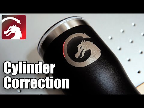 Cylinder Correction in LightBurn - No Rotary Required!