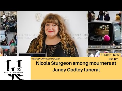 Nicola Sturgeon among mourners at Janey Godley funeral