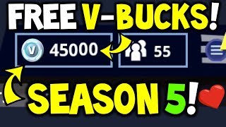 new free v bucks method for season 5 battle pass 100 - fortnite free v bucks 100 working