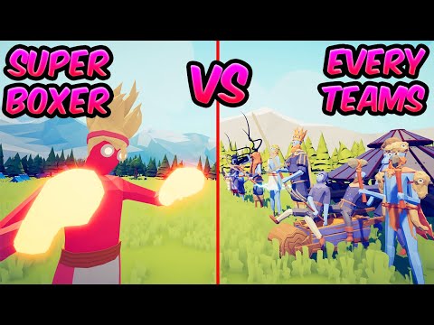 SUPER BOXER VS EVERY TEAMS ⚔️😱😱| TABS - Totally Accurate Battle Simulator