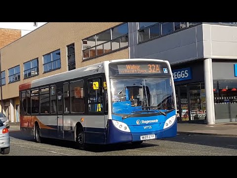Journey on Route E1 | NK09EPP/39723 - Stagecoach North East: MAN 14.240LF/ADL Enviro 200