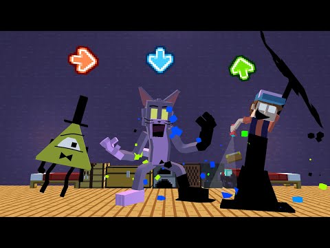 FNF Character Test | Gameplay VS Minecraft Animation | Pibby Tom | Bill Glitch | Gravity Falls