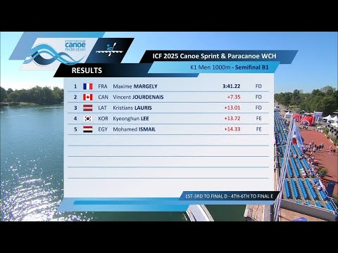 K1 Men 1000m - Semi-Final B1 / 2025 ICF Canoe-Kayak Sprint World Championships Milan