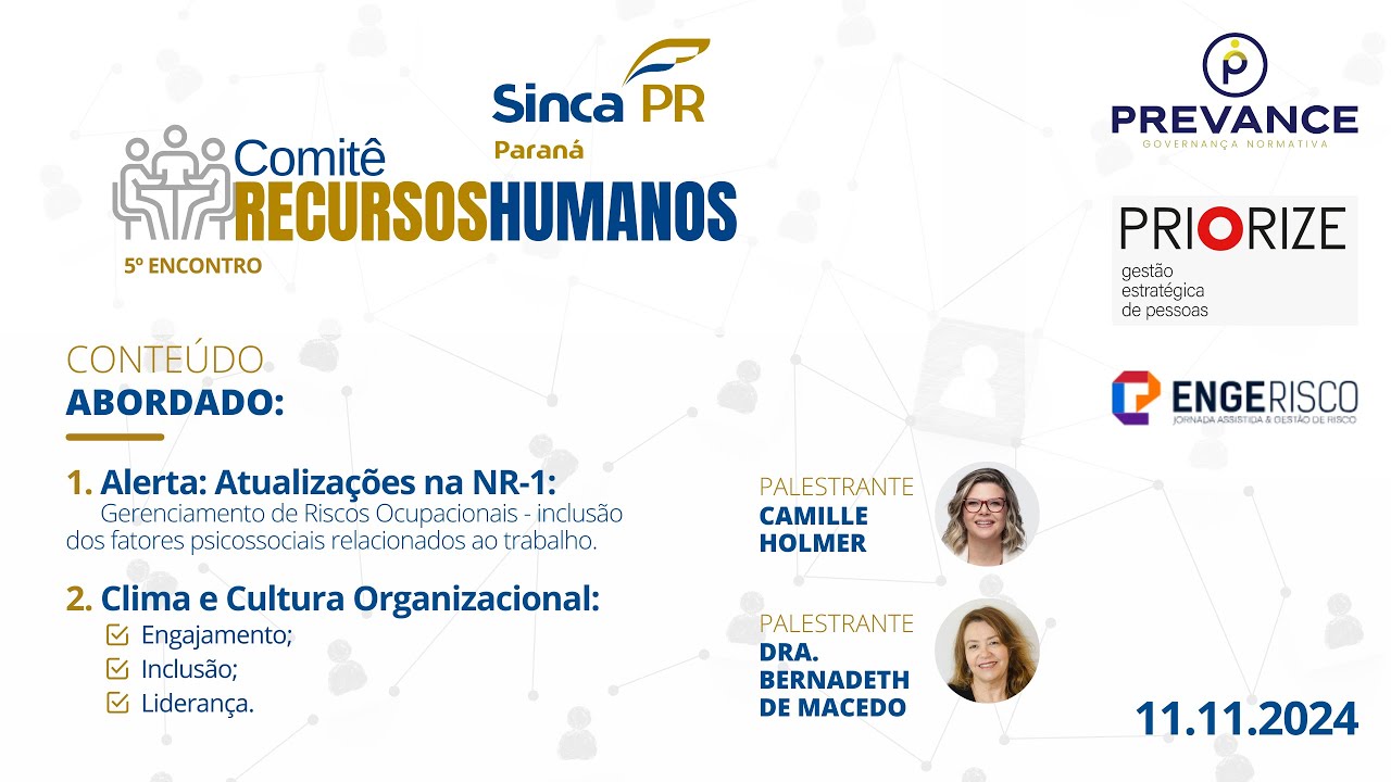 5º Encontro Comitê de Recursos Humanos Sinca PR