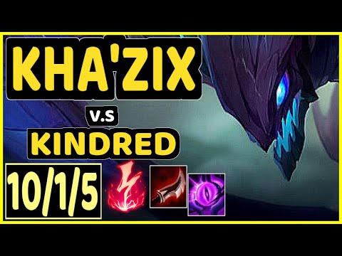 JANKOS (KHA'ZIX) vs KINDRED - 10/1/5 KDA JUNGLE GAMEPLAY - EUW Ranked GRANDMASTER