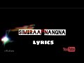 Simbraa Nangna Song Lyrics Saldorik S Dio