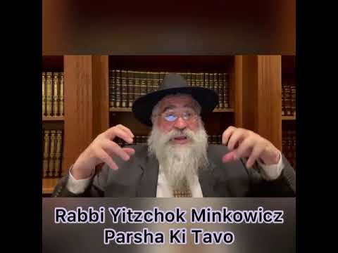 Rabbi Minkowicz Weekly Torah Lesson Parsha Ki Tavo 5781