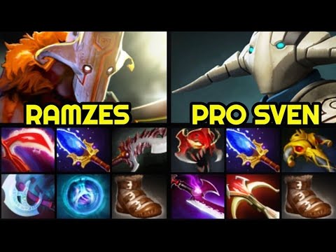 RAMZES Desolator Juggernaut vs Superman Sven - Almost Rampage Super Intense Game 7.27 Dota 2