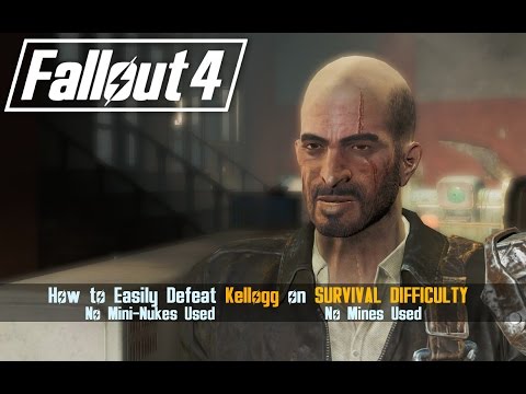 Fallout 4 - Survival Difficulty [ Kellogg Boss Fight Done Easily ]