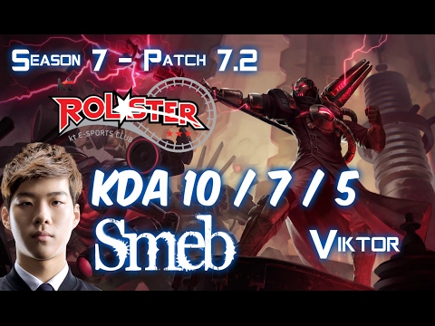 KT Smeb VIKTOR vs KATARINA Mid - Patch 7.2 KR Ranked
