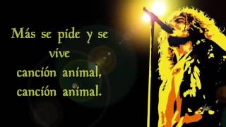 Soda Stereo - Canción Animal CON LETRA