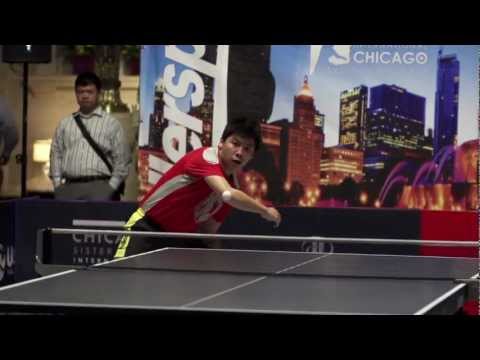 2012 Killerspin Chicago International Table Tennis Festival | Slow Motion | Chen Qi