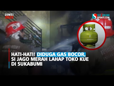 Hati-Hati! Diduga Gas Bocor, Si Jago Merah Lahap Toko Kue di Sukabumi