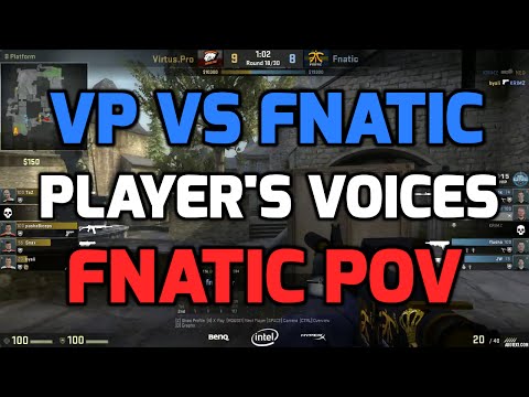 Katowice 2015 - Virtus.Pro vs fnatic cbble 1/2 finals players voices (fnatic POV Swedish)