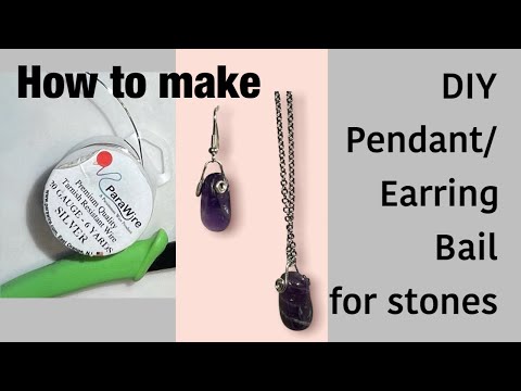 Alternative to wrapping stones-DIY pendant bail #diy