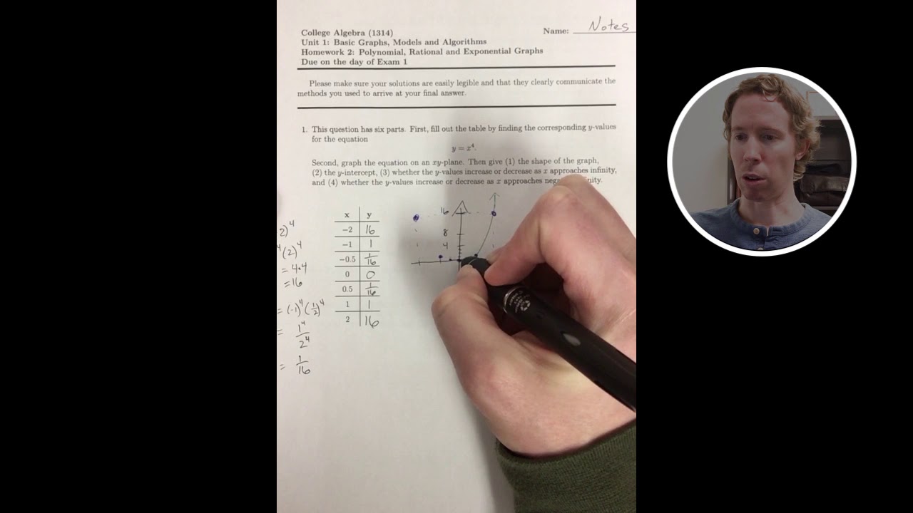 College Algebra HW2 #1