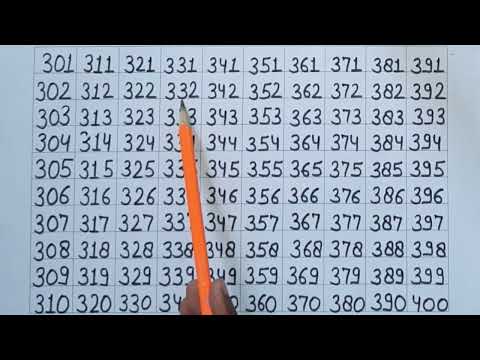 counting 301 to 400|| 301 to 400 numbers|| 301 302 303 304|#301