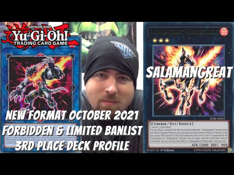 Yugioh New Format October 2021 Banlist Locals 3rd Place Deck Profile- Salamangreat - Andrew Coldiron