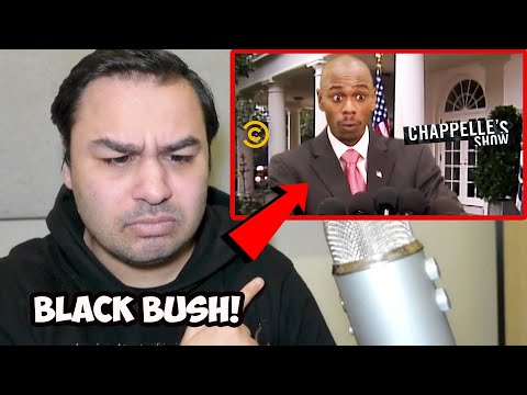 FIRST TIME WATCHING Chappelle's Show - Black Bush (ft. Jamie Foxx) REACTION
