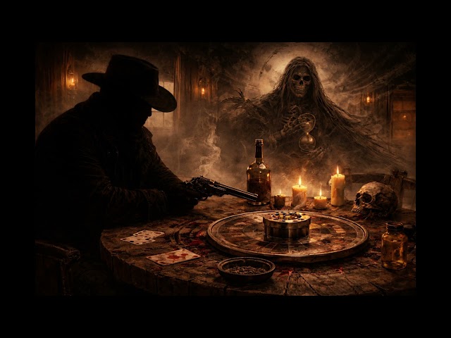 Vídeo relacionado con Outlaw Until I Die Bandit Skull Revolver Western Angustised Camiseta