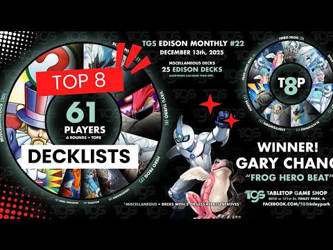 Top 8 Decklists from the December Chicago Monthly | Hero Frog Beat WINS!?