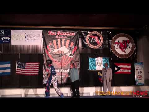 Morgan Plowden vs Robyn Lebuffe Women's Overall Sparring Grand at Pan American Internationals 2012